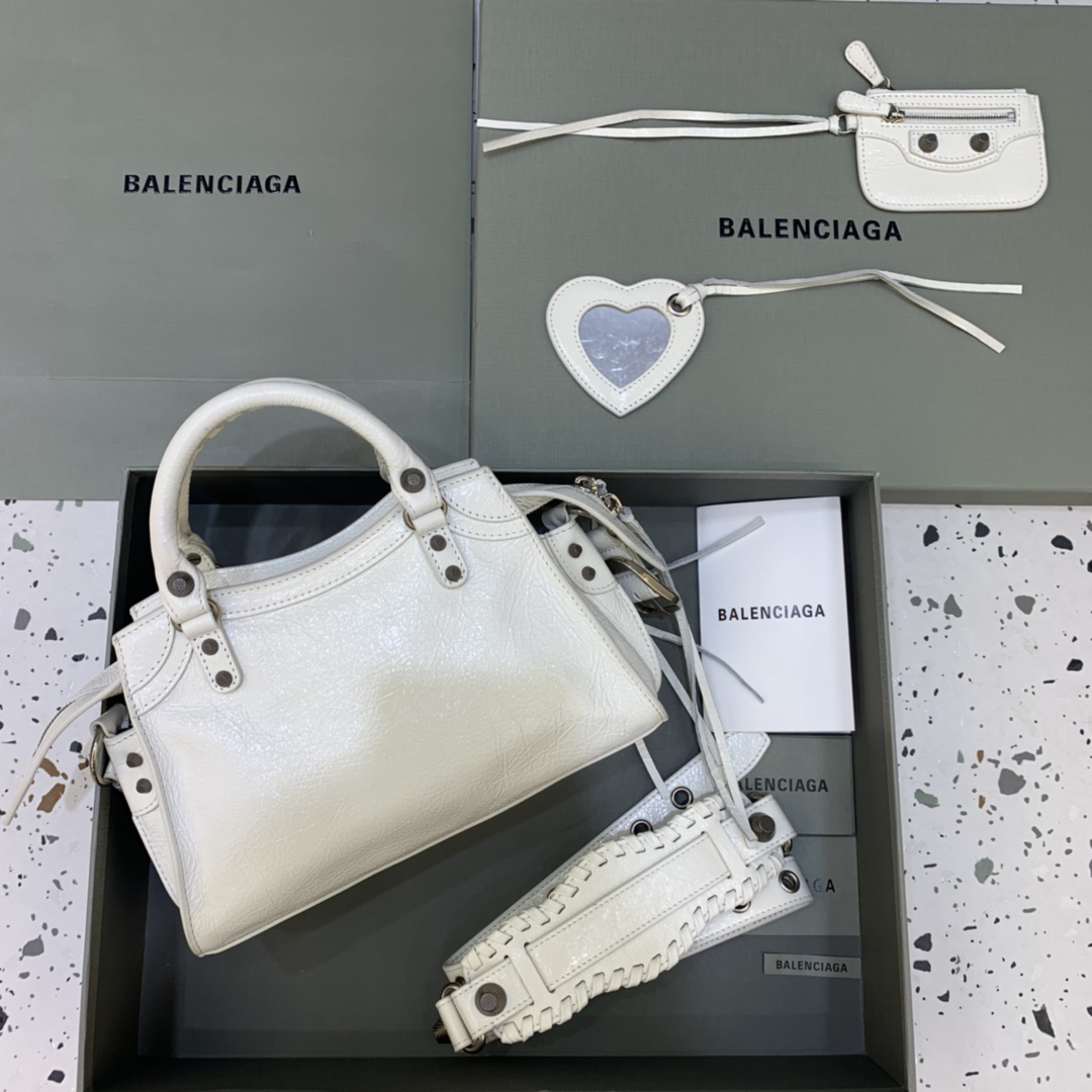 Balenciaga Neo Cagole XS Handbag Shoulder Bag White